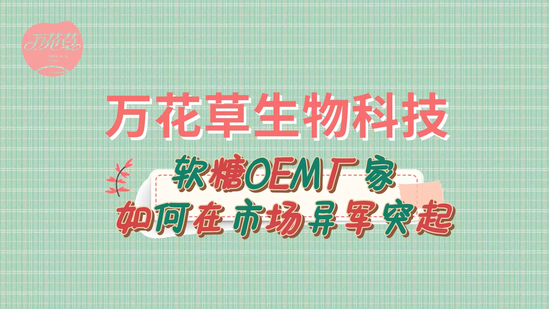 軟糖OEM代加工廠家如何在市場(chǎng)異軍突起？
